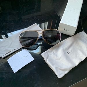 SOLD ON MERCARI. Dior Navy Blue Sunglasses